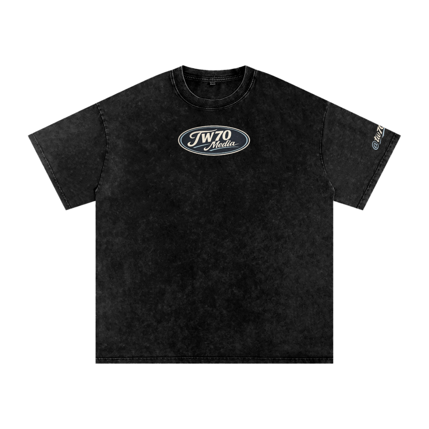 Snow Washed Oversized Cotton T-Shirt